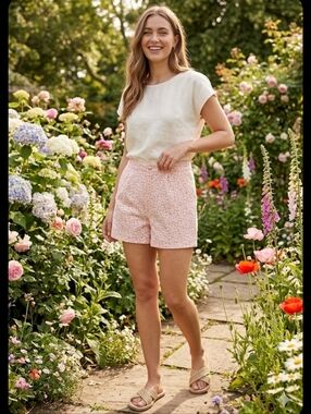 SHEIN Pink Floral M/6 Shorts